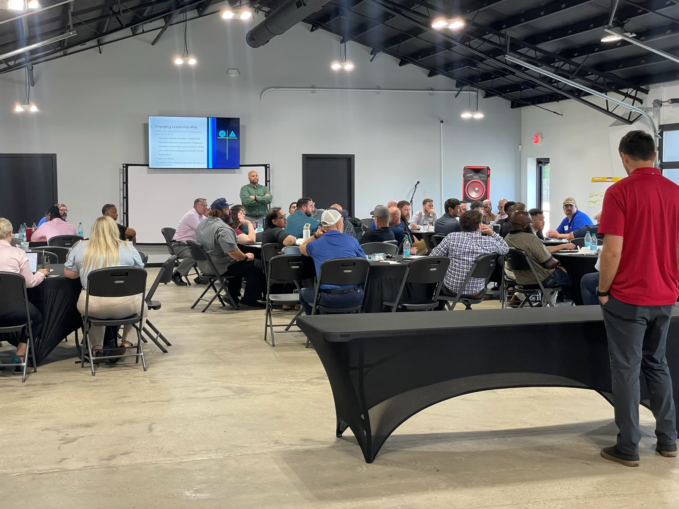 Leadership session in the 2,500 sq ft event space